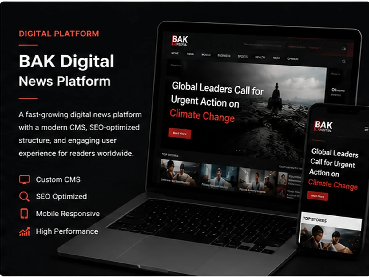 BAK Digital news platform portfolio snapshot