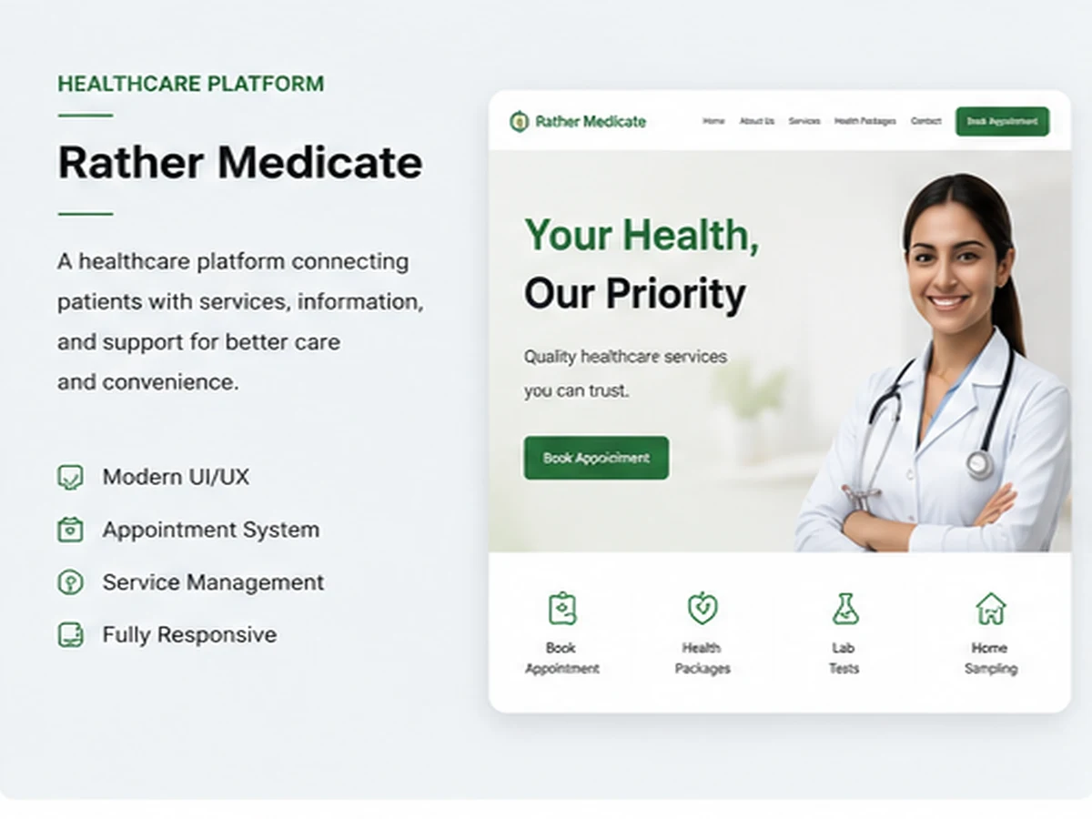Rather Medicate healthcare platform portfolio snapshot